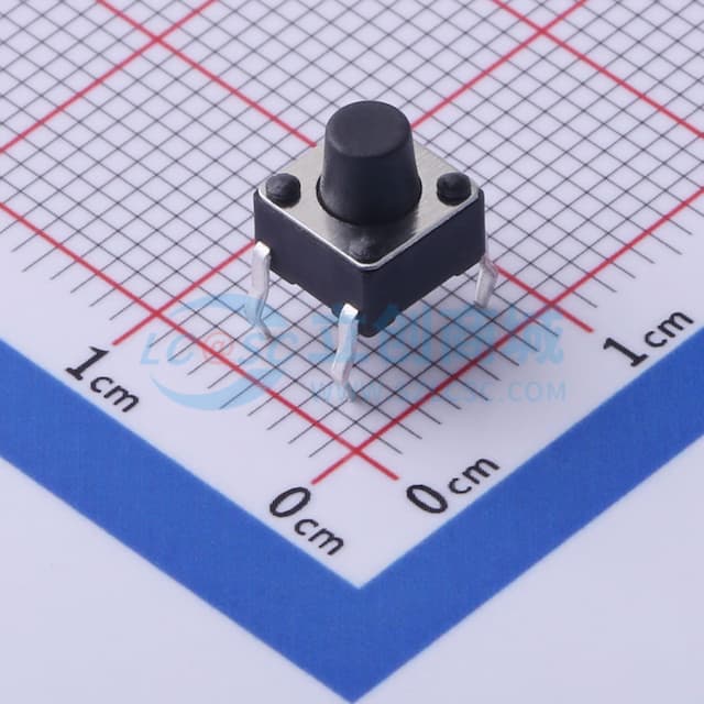 6*6*6.5mm 直插 轻触开关 【插件】实物图