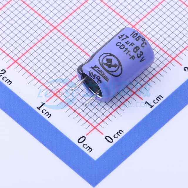 47uF ±20% 63V实物图
