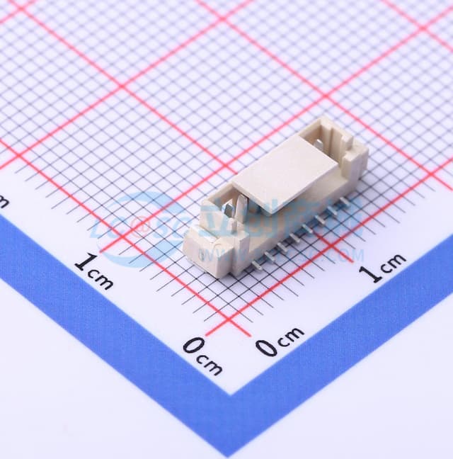 1x8P 间距:1.25mm 立贴实物图
