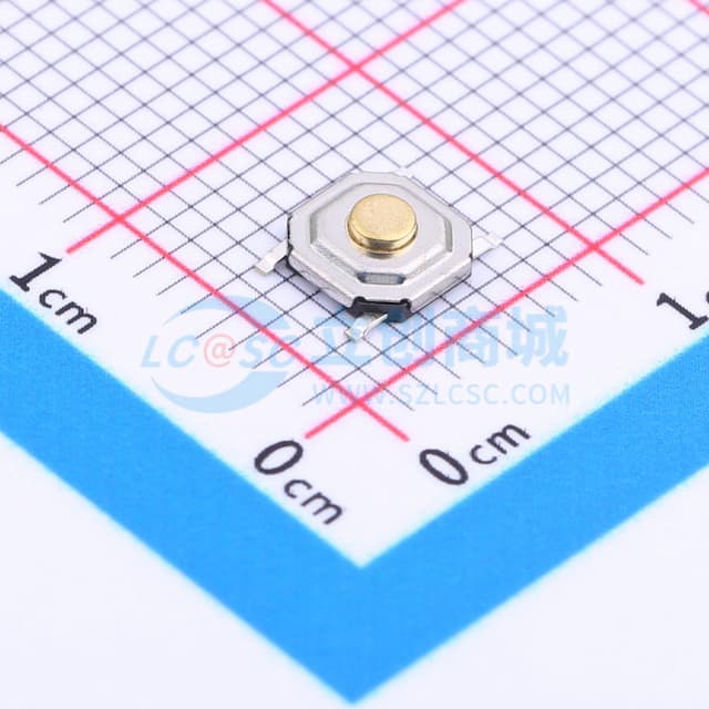 5.2*5.2*1.7mm 立贴 轻触开关实物图