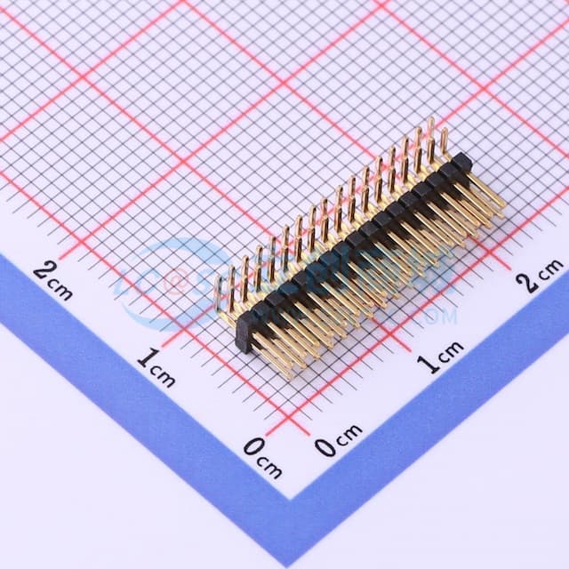 2x17P 间距:1.27mm 方针 【插件】实物图