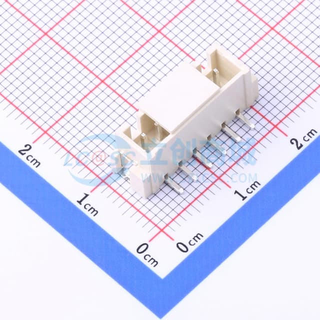 1x6P 间距:2.5mm 立贴 系列:XHB实物图