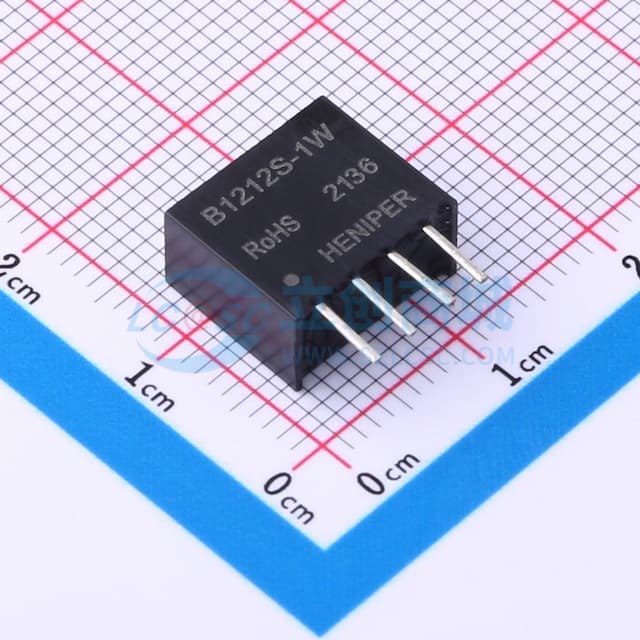 1W定电压输入隔离非稳压单路输出DC-DC模块电源【插件】实物图