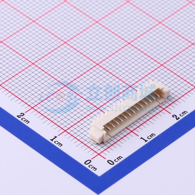 1x14P 间距:1.25mm 卧贴 系列:PicoBlade(MX 1.25)实物图