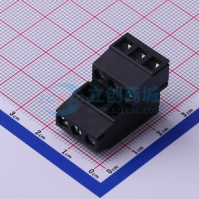 2件套 5.08mm 2x3P 排数:2 每排P数:3 直插【螺钉】实物图