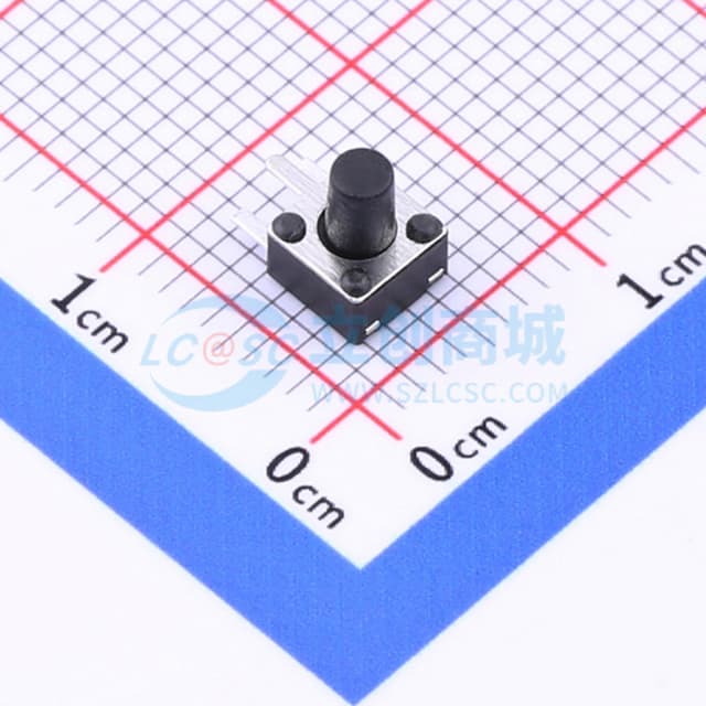 4.5*4.5*6mm 卧插 轻触开关 【插件】实物图