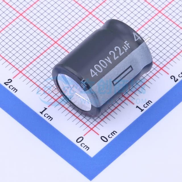 22uF ±20% 400V 黑色 PET实物图