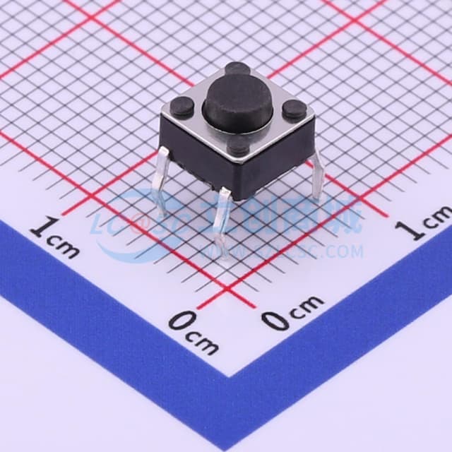 6*6*4.3mm 直插 轻触开关【轻触】实物图