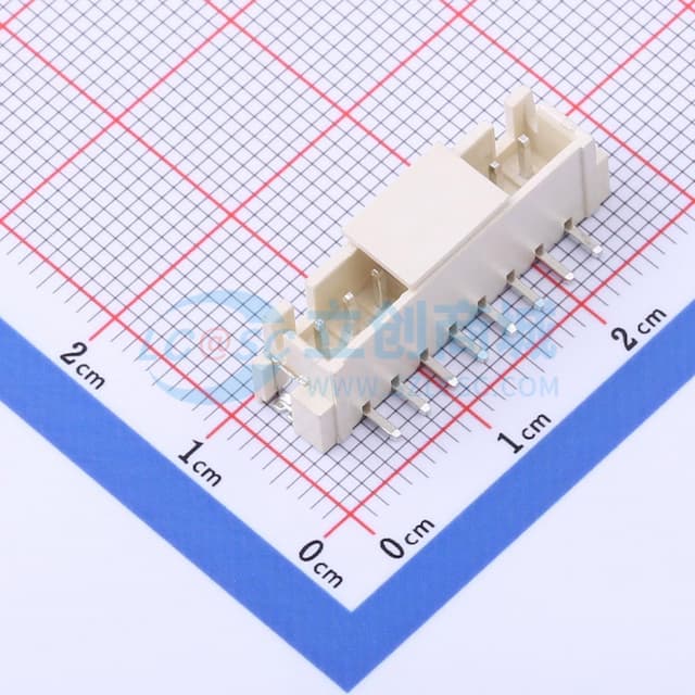 1x8P 间距:2.5mm 立贴 系列:XHB实物图