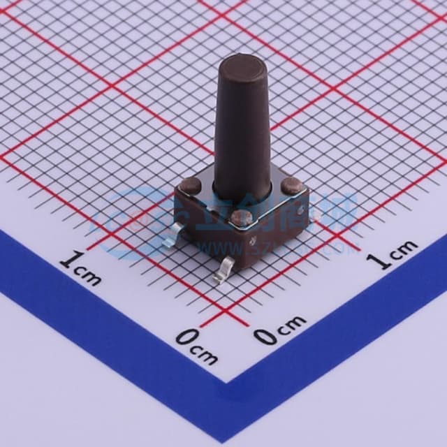 6.2*6.2*13mm 立贴 轻触开关实物图