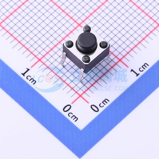 6*6*5mm 直插 轻触开关 【插件】实物图