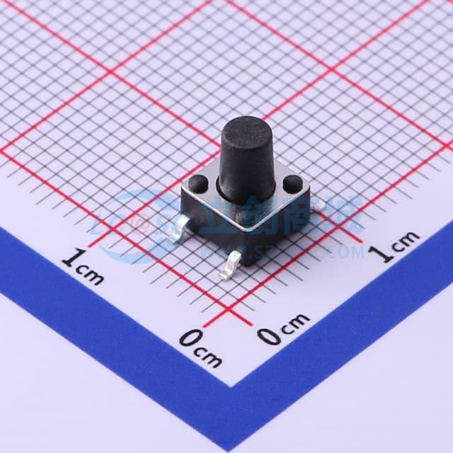 6*6*7mm 立贴 轻触开关实物图