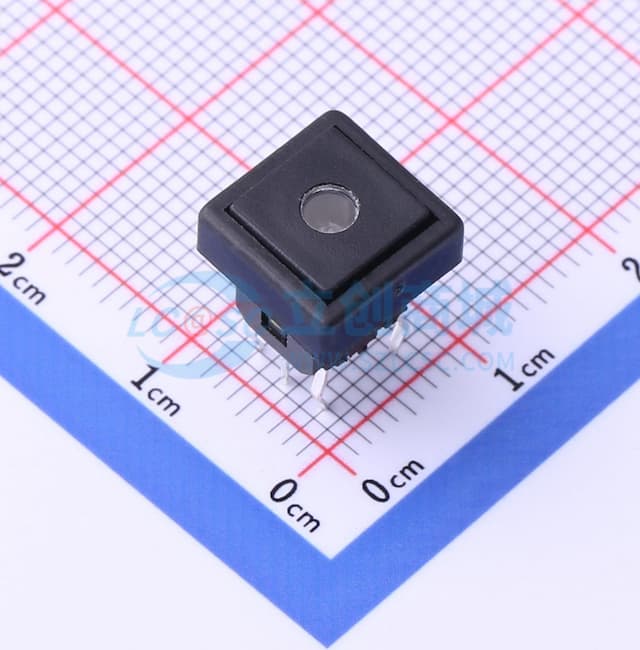 6*6*10.2mm 直插 轻触开关 【插件】实物图