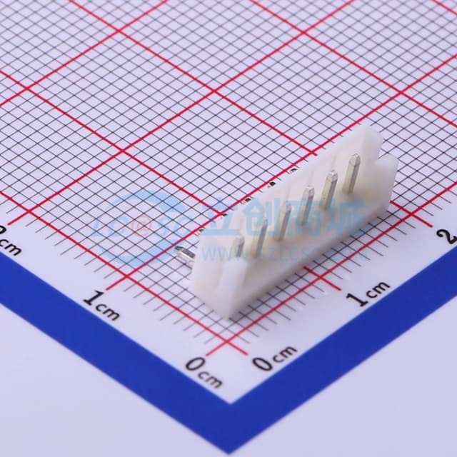 【插件】1x6P 间距:2.5mm 弯插实物图