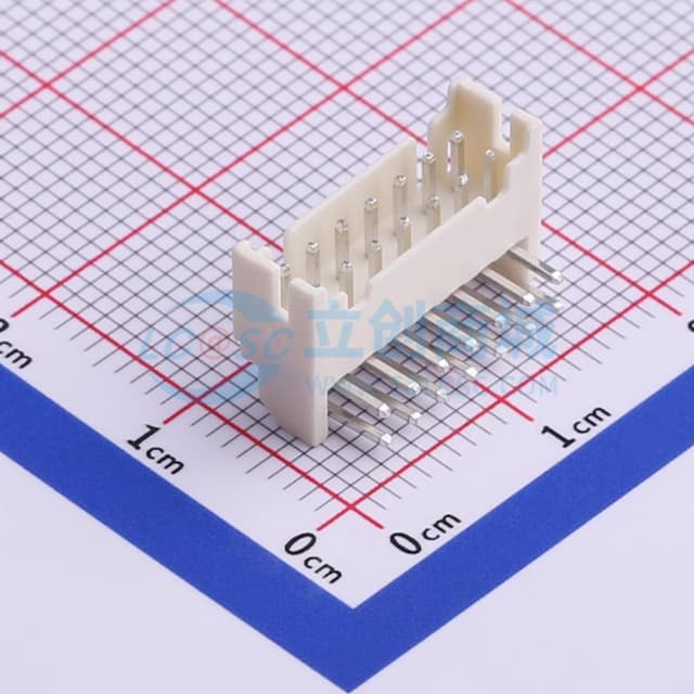 2x7P 间距:2mm 弯插 【插件】实物图