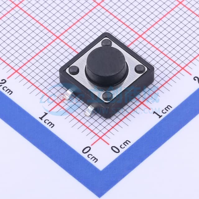 12*12*5.5mm 立贴 轻触开关实物图