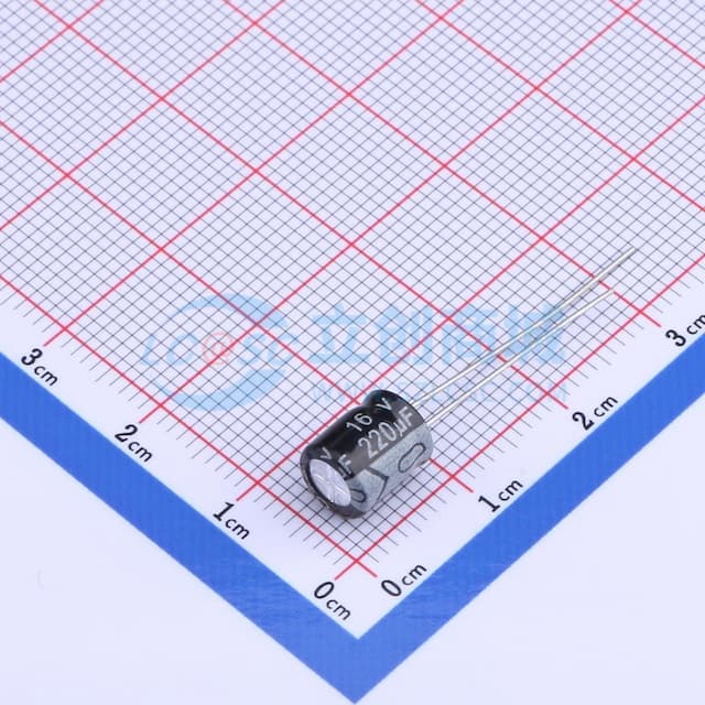 【插件】220uF ±20% 16V实物图