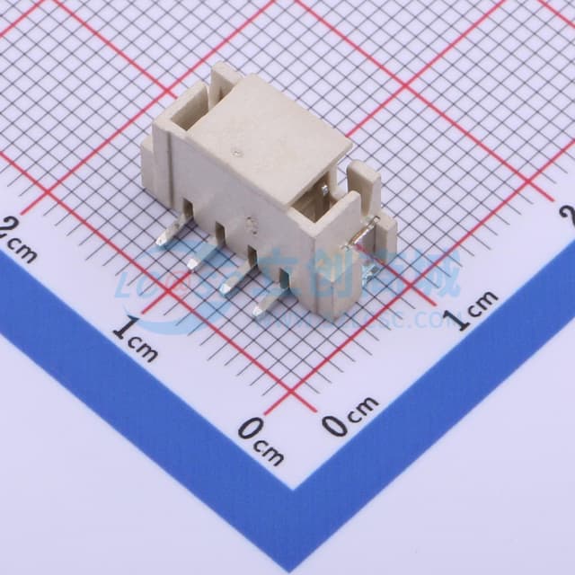 1x4P 间距:2.5mm 立贴 系列:XH实物图