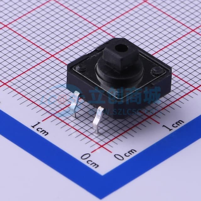 12*12*7.3mm 直插 轻触开关 【轻触】实物图