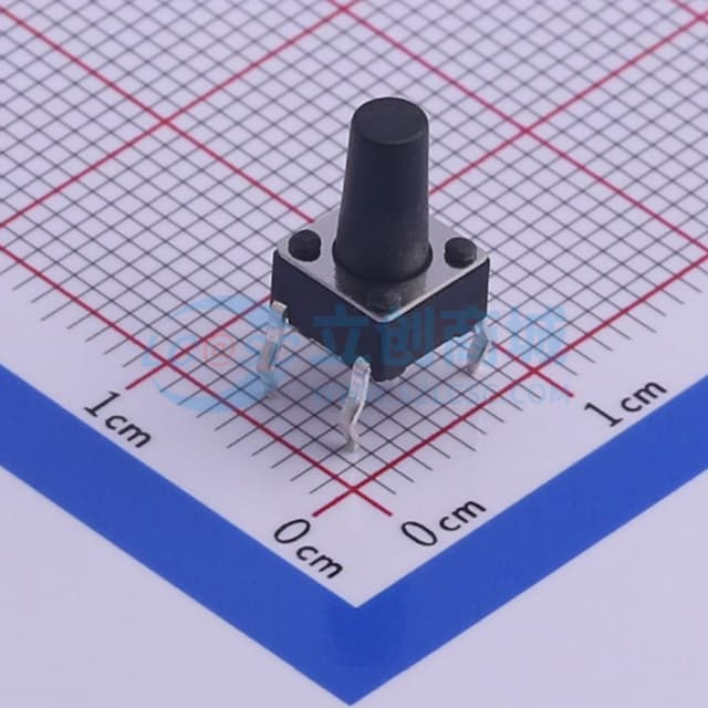 6*6*10mm 直插 轻触开关 【轻触】实物图