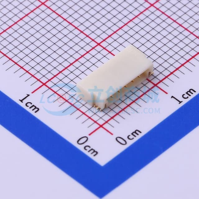 1x5P 间距:1.25mm 卧贴实物图