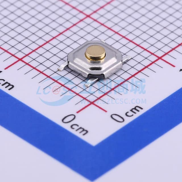 5.2*5.2*1.7mm 立贴 轻触开关实物图