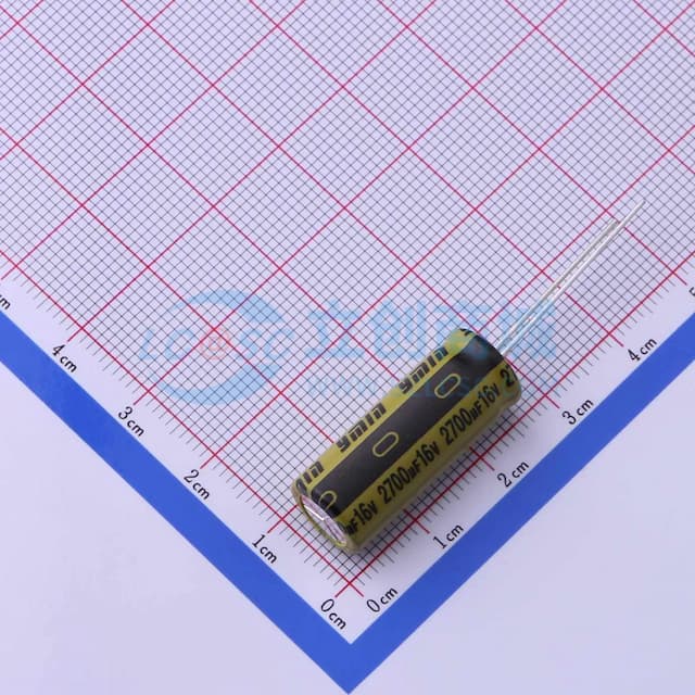 2700uF ±20% 16V 【引线】实物图