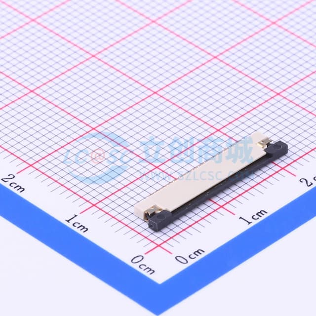 间距:0.5mm P数:30P 抽屉式 上接实物图