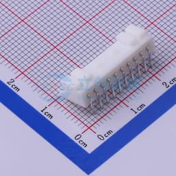 白色 1x10P 间距:2mm 弯插【插件】缩略图