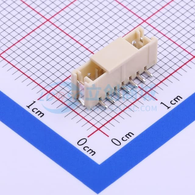 1x7P 间距:1.5mm 立贴实物图