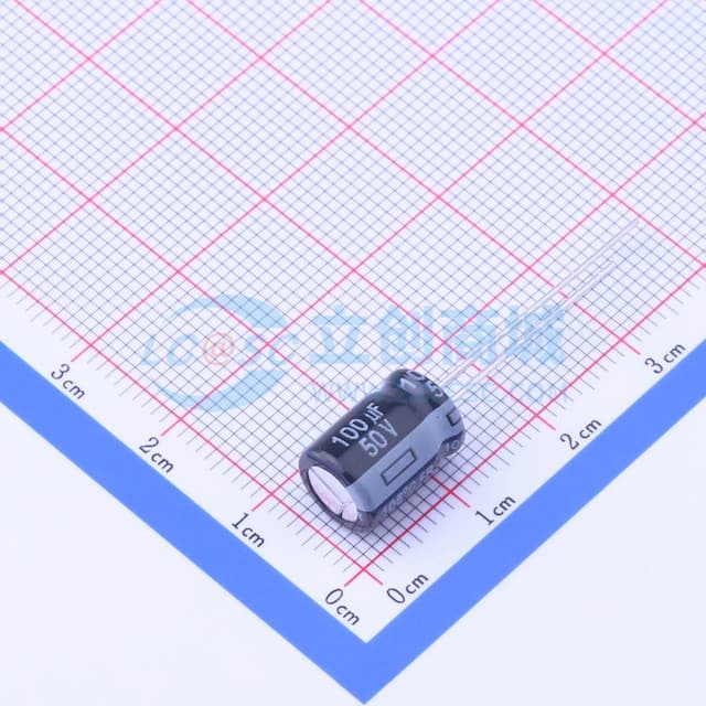 100uF ±20% 50V 【插件】实物图