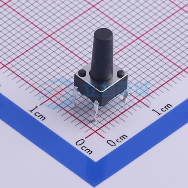 6*6*12mm 直插 轻触开关 【轻触】实物图