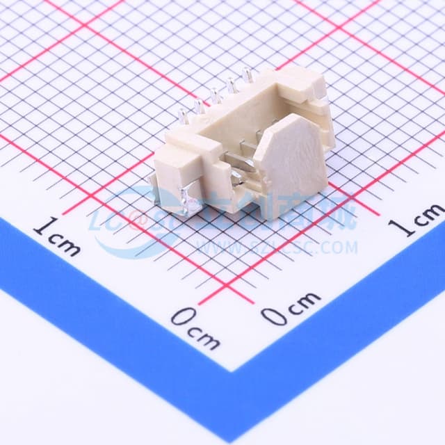 间距:1.25mm 1x5P实物图
