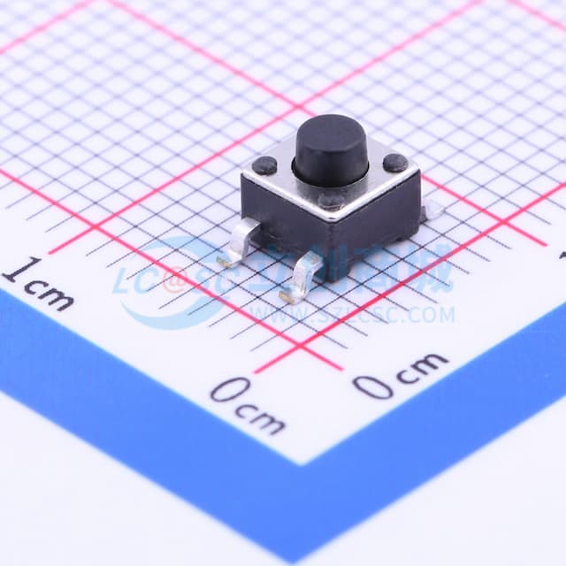 4.5*4.5*4.3mm 立贴 轻触开关实物图