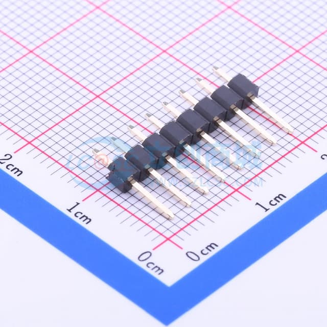 1x8P 间距:2.54mm 方针 直插 【排针】实物图