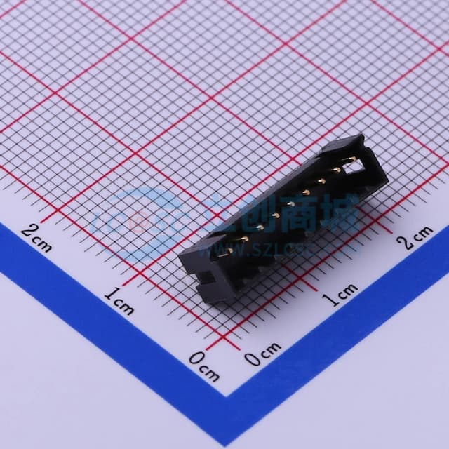 1x9P 间距:2mm 直插 【插件】实物图