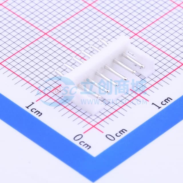 1x6P 间距:2mm 直插 【插件】实物图