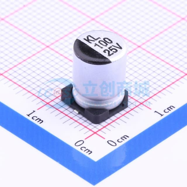 100uF ±20% 25V实物图