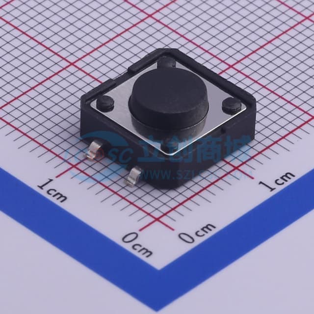 12*12*5mm 立贴 轻触开关实物图