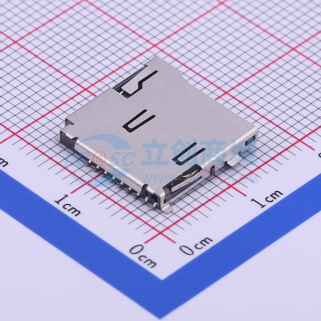 自弹式 MicroSD卡(TF卡) 卡座实物图