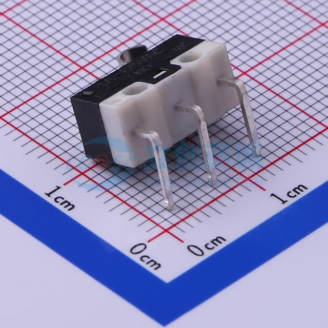 12.7*5.7*6.6mm 插件微动开关 【行程】实物图