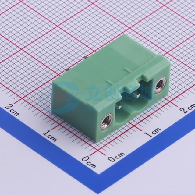 5mm 1x2P 排数:1 每排P数:2 螺丝固定 【插拔】实物图