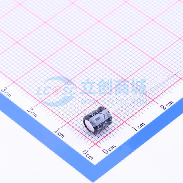 4.7uF ±20% 50V 【引线】实物图