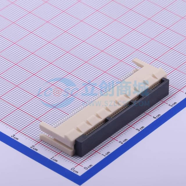 【夹板焊接】 PCIE连接器 PCIE3.0 PCI-E夹板连接器 带安装耳 卡边缘连接器实物图