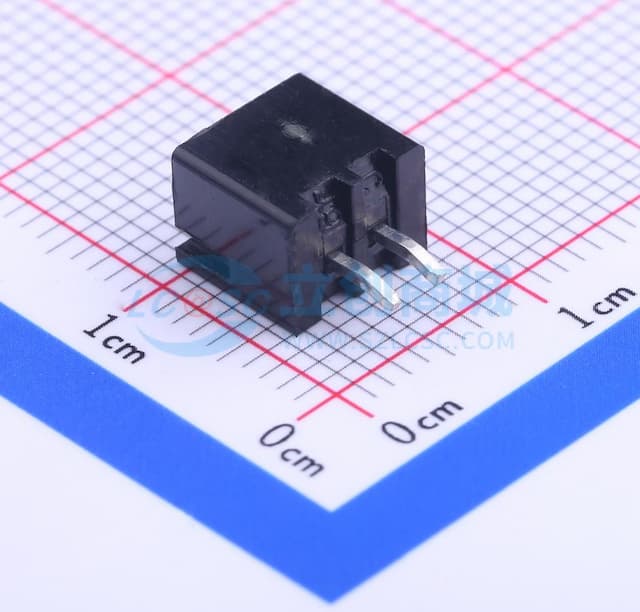 黑 系列:XH 间距:2.5mm 1x2P【插件】实物图