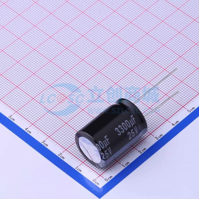 3300uF ±20% 25V 【插件】实物图