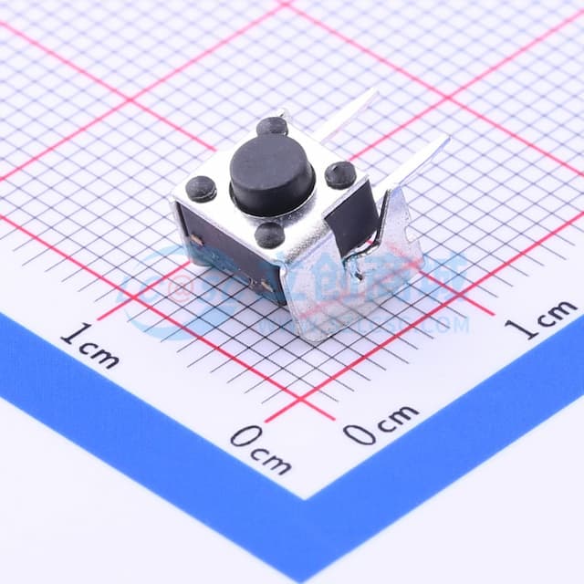 轻触开关,KAN0631S-0501B3/158,带支架侧插实物图