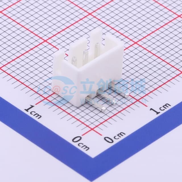 1x3P 间距:2.5mm 弯插 系列:XH【插件】实物图