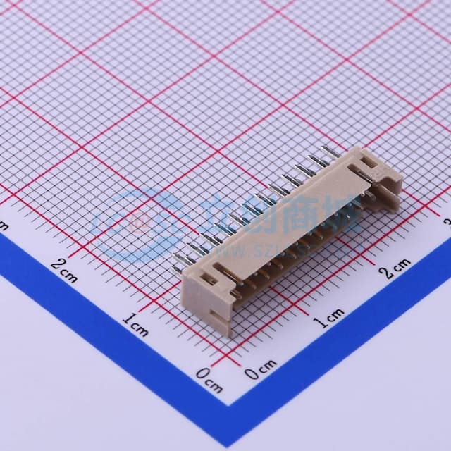 2x12P 间距:2mm 直插 【插件】实物图