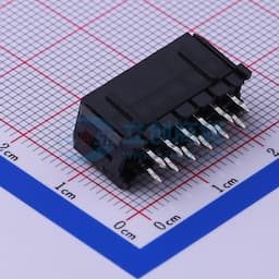 黑色 2x6P 间距:3mm 直插【插件】缩略图